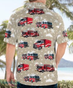 Lauderhill, Broward County, Florida, Lauderhill Fire Department Aloha Hawaiian Shirt Product Photo 2