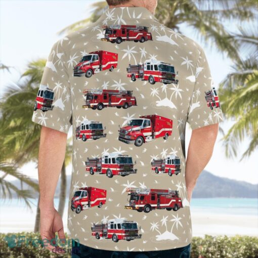 Lauderhill, Broward County, Florida, Lauderhill Fire Department Aloha Hawaiian Shirt Product Photo 2