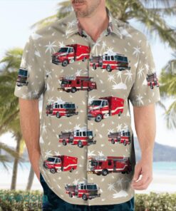 Lauderhill, Broward County, Florida, Lauderhill Fire Department Aloha Hawaiian Shirt Product Photo 4