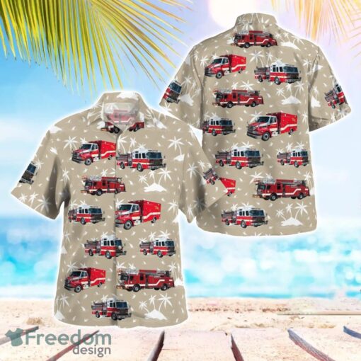 Lauderhill, Broward County, Florida, Lauderhill Fire Department Aloha Hawaiian Shirt Product Photo 1