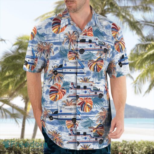 Leesport, Berks County, Pennsylvania, Northern Berks EMS Aloha Hawaiian Shirt Product Photo 3