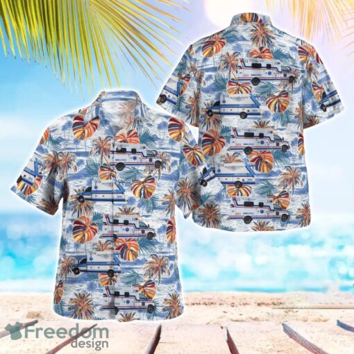 Leesport, Berks County, Pennsylvania, Northern Berks EMS Aloha Hawaiian Shirt Product Photo 1