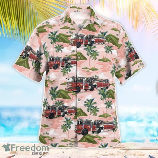 Levittown Fire Truck Beach Hawaiian Shirt Summer Gift Product Photo 3