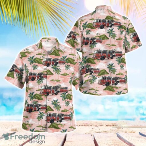 Levittown Fire Truck Beach Hawaiian Shirt Summer Gift Product Photo 1