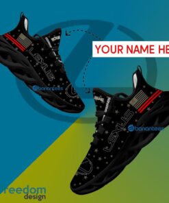 Lexus Car Racing Sport Sneaker Elegance Custom Name Gift Max Soul Shoes USA Flag Star New For Fans - Lexus Car Racing Running Shoes New Trending Personalized Photo 1