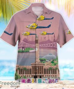 LifeFlight Australia Bell 412EP Tropical 3D Hawaiian Shirt Gift For Summer Product Photo 2