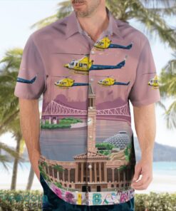 LifeFlight Australia Bell 412EP Tropical 3D Hawaiian Shirt Gift For Summer Product Photo 3