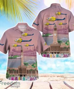 LifeFlight Australia Bell 412EP Tropical 3D Hawaiian Shirt Gift For Summer Product Photo 1