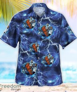 Lineman Flames Aloha Hawaiian Shirt Product Photo 3