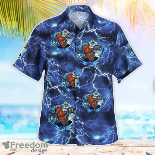 Lineman Flames Aloha Hawaiian Shirt Product Photo 3