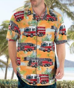 Lionville Fire Company Pennsylvania Summer Hawaiian Shirt Product Photo 4