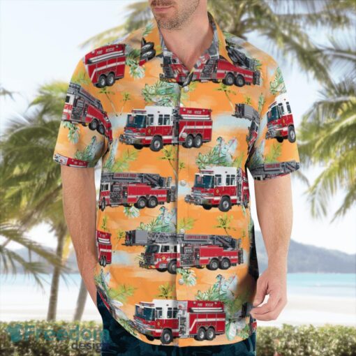 Lionville Fire Company Pennsylvania Summer Hawaiian Shirt Product Photo 4