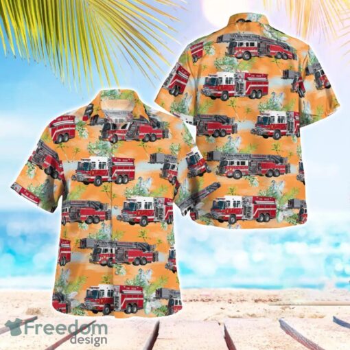 Lionville Fire Company Pennsylvania Summer Hawaiian Shirt Product Photo 1