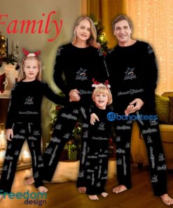 Logo Pattern Family Pajamas Set MLB Miami Marlins Caro For Fans Holidays - Logo Pattern Family Pajamas Set MLB Miami Marlins Caro For Fans Holidays