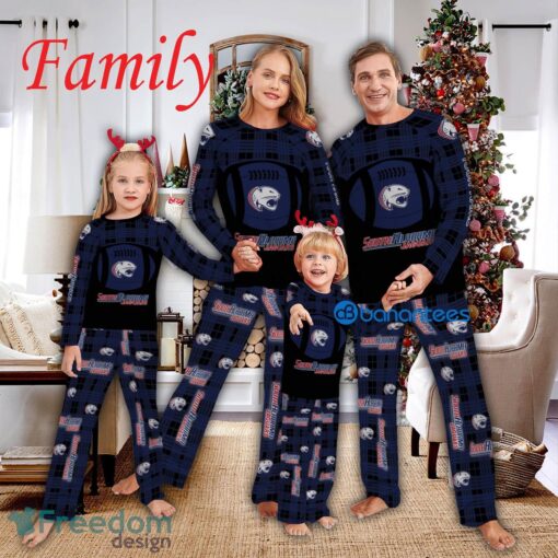 Logo Pattern Pajamas Set Gift Family NCAA South Alabama Jaguars Caro For Fans Holidays Product Photo 1