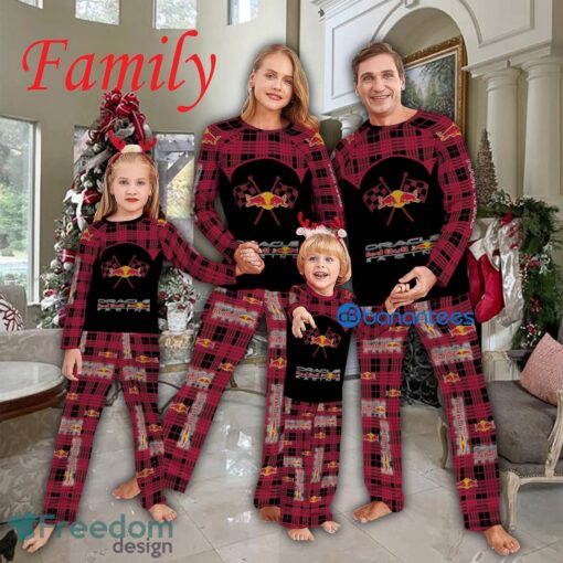 Logo Pattern Pajamas Set Gift For Family F1 Racing Oracle Red Bull Racing Caro For Fans Holidays Product Photo 1