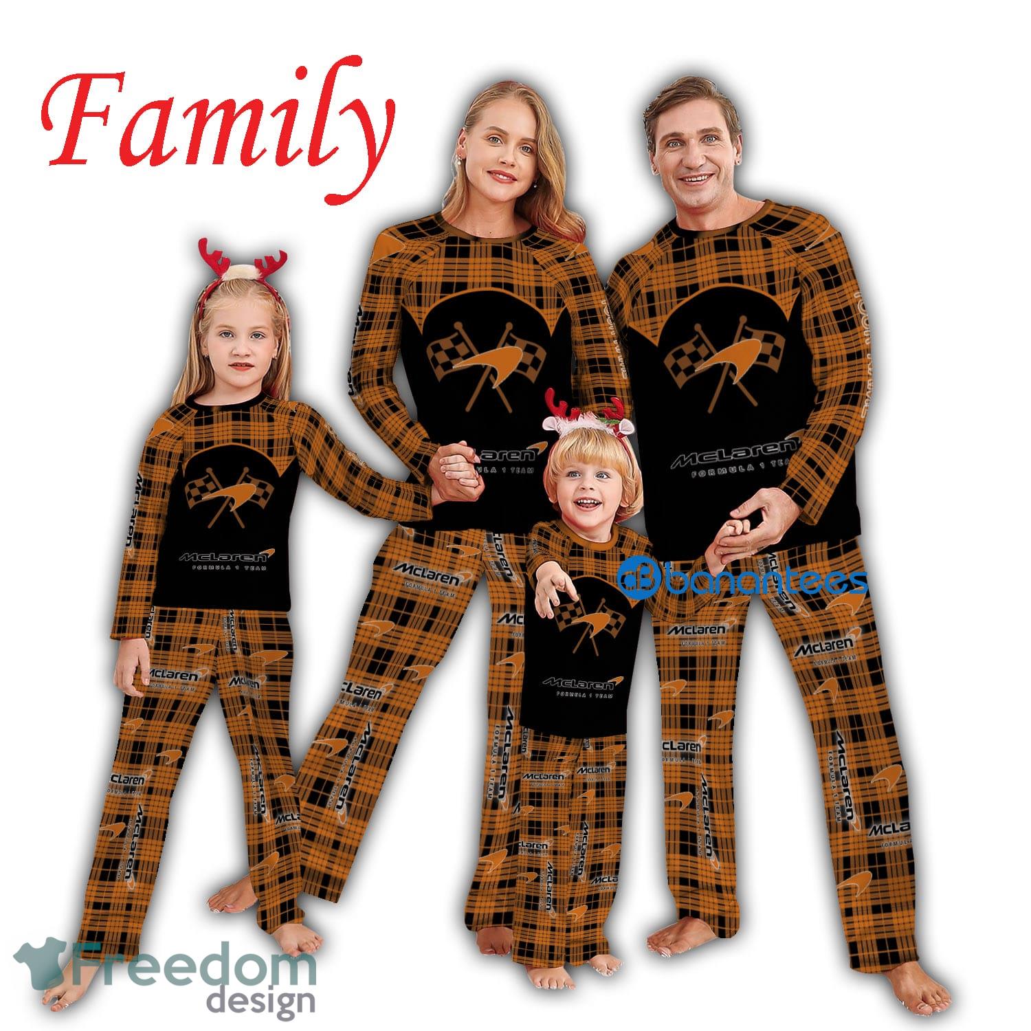 Logo Pattern Pajamas Set Men Women Children F1 Racing McLaren Formula 1 Team Caro For Fans Holidays Product Photo 1