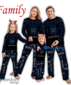 Logo Pattern Pajamas Set Men Women Children NCAA California Golden Bears Caro For Fans Holidays Product Photo 1