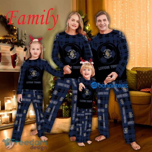 Logo Team Family Pajamas Set EPL Luton Town Caro For Fans Holidays Product Photo 1