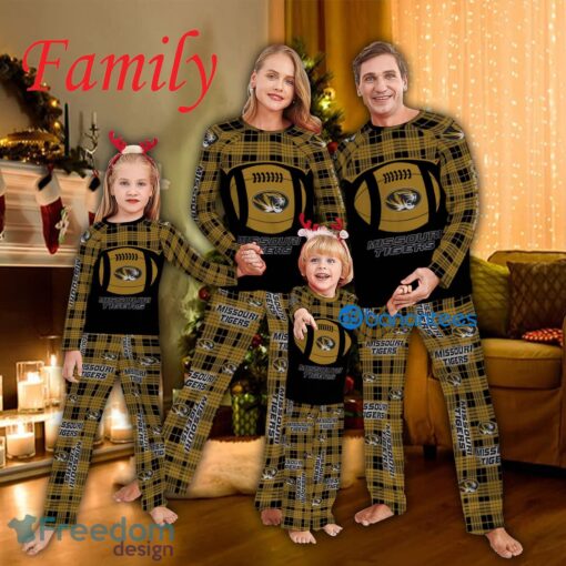 Logo Team Family Pajamas Set NCAA Missouri Tigers Caro For Fans Holidays - Logo Team Family Pajamas Set NCAA Missouri Tigers Caro For Fans Holidays