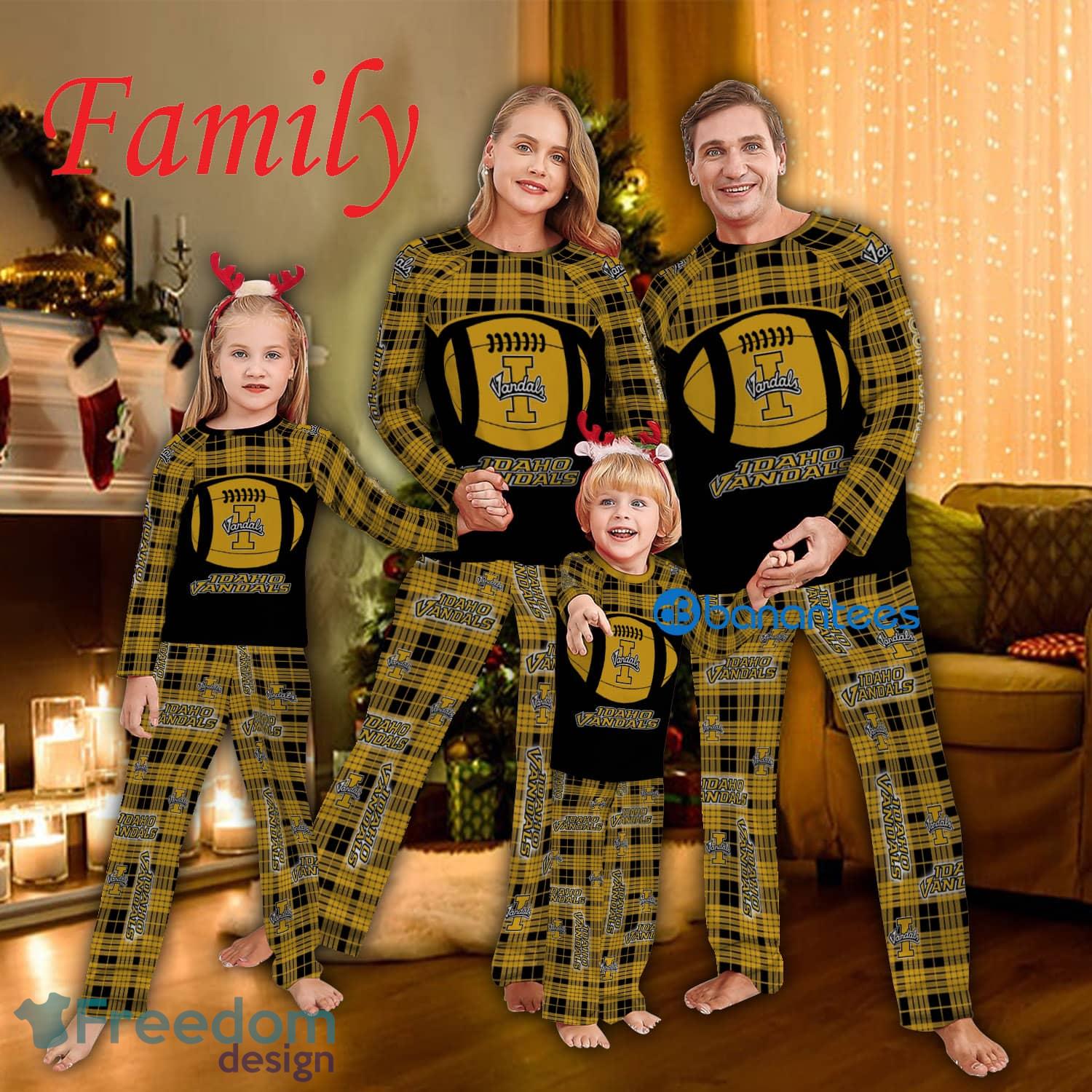 Logo Team Family Pajamas Set NCAA2 Idaho Vandals Caro For Fans Holidays - Logo Team Family Pajamas Set NCAA2 Idaho Vandals Caro For Fans Holidays