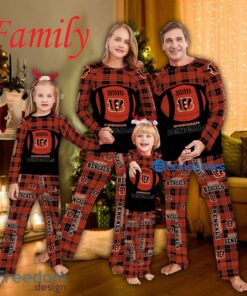 Logo Team Family Pajamas Set NFL Cincinnati Bengals Caro For Fans Holidays - Logo Team Family Pajamas Set NFL Cincinnati Bengals Caro For Fans Holidays