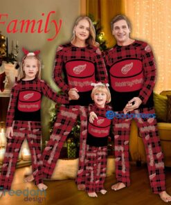 Logo Team Family Pajamas Set NHL Detroit Red Wings Caro For Fans Holidays - Logo Team Family Pajamas Set NHL Detroit Red Wings Caro For Fans Holidays