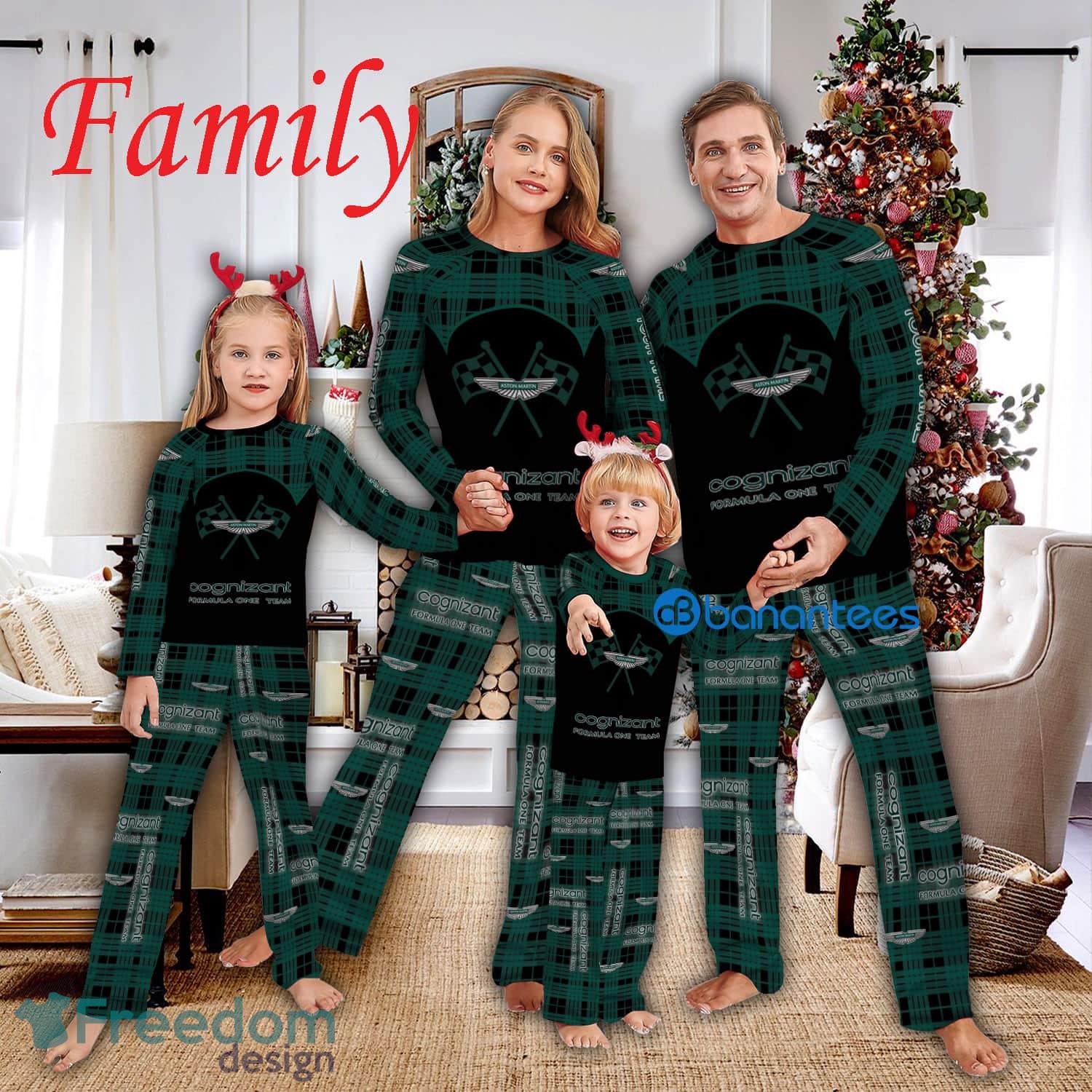 Logo Team Pajamas Set Gift Family F1 Racing Aston Martin Aramco F1 Team Caro For Fans Holidays - Logo Team Pajamas Set Gift Family F1 Racing Aston Martin Aramco F1 Team Caro For Fans Holidays