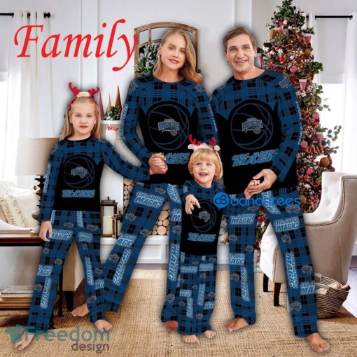 Logo Team Pajamas Set Gift Family NBA Orlando Magic Caro For Fans Holidays - Logo Team Pajamas Set Gift Family NBA Orlando Magic Caro For Fans Holidays