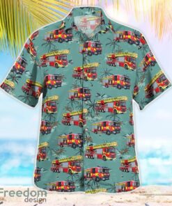 London, United Kingdom, London Fire Brigade Hawaiian Shirt Summer Beach Shirt Product Photo 3