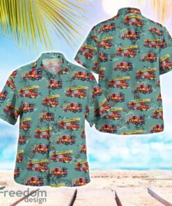 London, United Kingdom, London Fire Brigade Hawaiian Shirt Summer Beach Shirt Product Photo 1