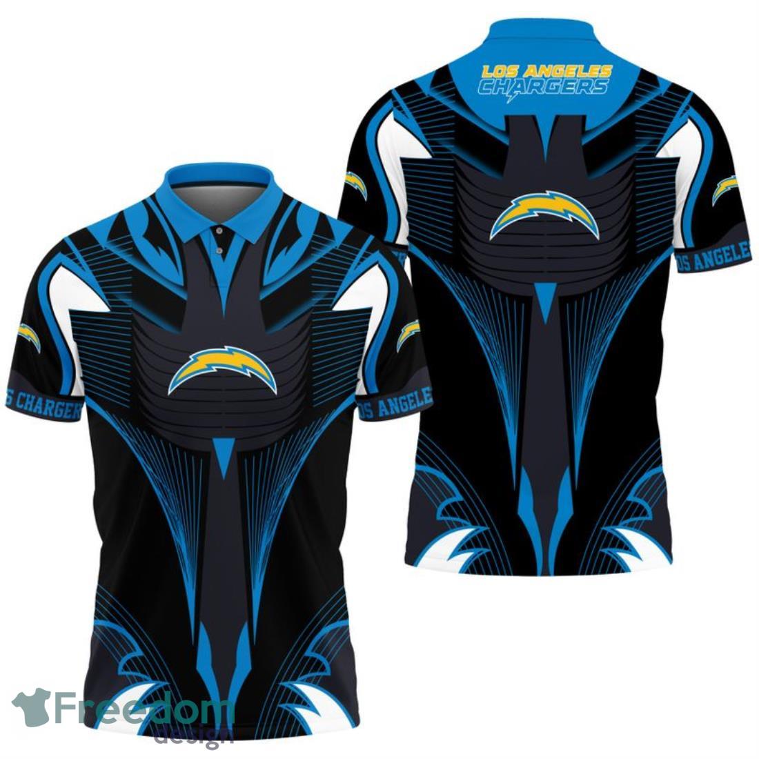 Los Angeles Chargers Abstract Pattern Polo Shirt image Los Angeles Chargers Abstract Pattern Polo Shirt Product Photo 1