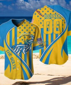 Los Angeles Chargers Custom Name And Number Slogan Baseball Jersey Shirt