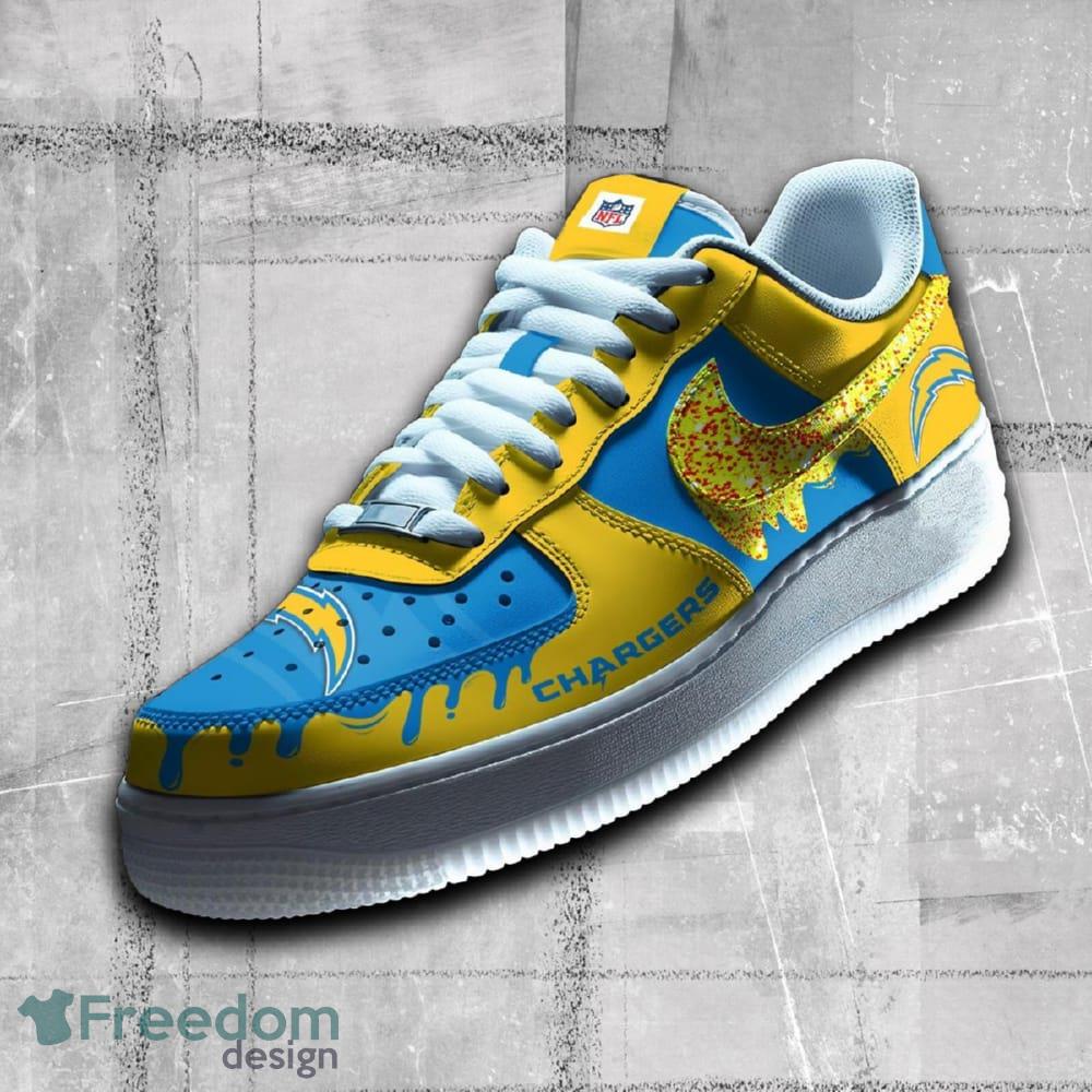 Los Angeles Chargers NFL Sparkling AF1 Shoes Dynamic All Over Print Gift Air Force 1 Sneaker image Los Angeles Chargers NFL Sparkling AF1 Shoes Dynamic All Over Print Gift Air Force 1 Sneaker - Los Angeles Chargers NFL Sparkling AF1 Shoes Dynamic All Over Print Gift Air Force 1 Sneaker