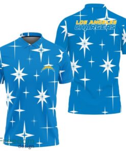 Los Angeles Chargers Sparkle Pattern Polo Shirt