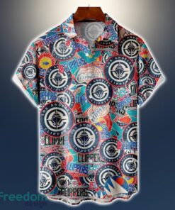 Los Angeles Clippers Logo All Printed 3D Hawaiian Shirt For Fans NBA Hawaiian Shirt Product Photo 1