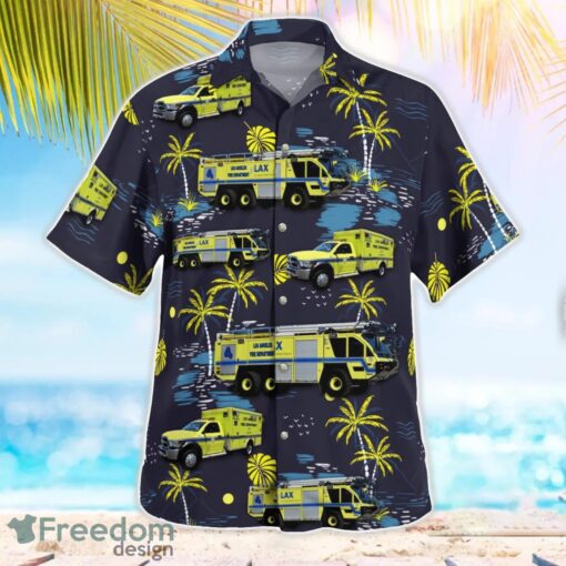 Los Angeles International Airport ARFF Aloha Hawaiian Shirt Product Photo 2