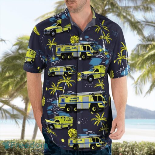 Los Angeles International Airport ARFF Aloha Hawaiian Shirt Product Photo 3