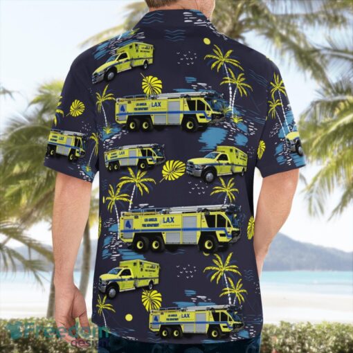 Los Angeles International Airport ARFF Aloha Hawaiian Shirt Product Photo 4