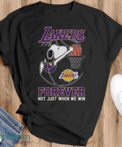 Los Angeles Lakers Snoopy Plays Basketball Forever Not Just When We Win 2024 Shirt