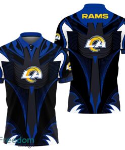 Los Angeles Rams Abstract Pattern Polo Shirt Los Angeles Rams Abstract Pattern Polo Shirt