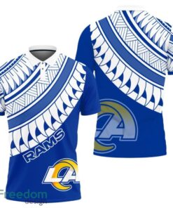 Los Angeles Rams Polynesian Pattern Polo Shirt