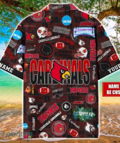 Louisville Cardinals Logo Hawaiian Shirt For Fans Trending Beach Shirt Custom Name Product Photo 2