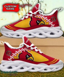 Louisville Cardinals NCAA Max Soul Shoes Big Logo And Custom Name Sneakers For Men Women Product Photo 2