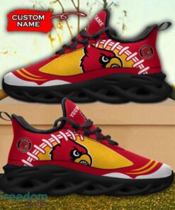 Louisville Cardinals NCAA Max Soul Shoes Big Logo And Custom Name Sneakers For Men Women