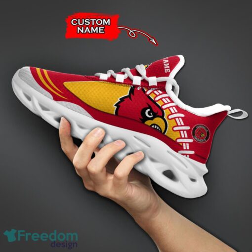 Louisville Cardinals NCAA Max Soul Shoes Big Logo And Custom Name Sneakers For Men Women Product Photo 5