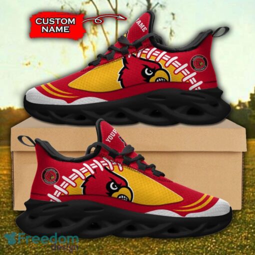 Louisville Cardinals NCAA Max Soul Shoes Big Logo And Custom Name Sneakers For Men Women Product Photo 1