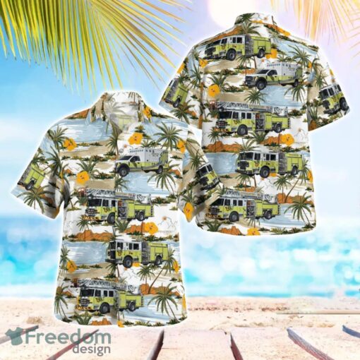 Louisville, Kentucky, Jeffersontown Fire Protection District Tropical 3D Hawaiian Shirt Gift For Summer Product Photo 1