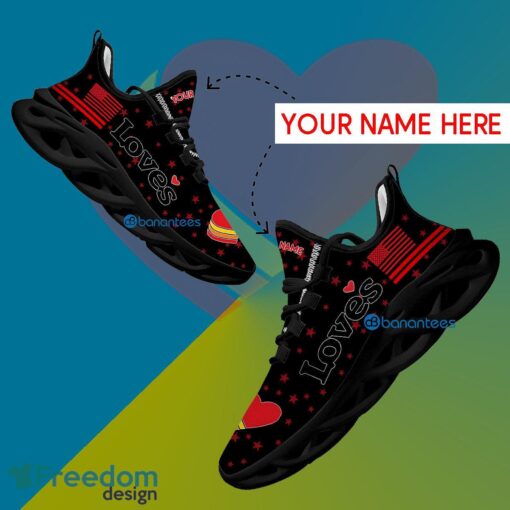 Love's Sport Sneaker High-quality Custom Name Gift Max Soul Shoes USA Flag Star New For Fans - Love's Running Shoes New Trending Personalized Photo 1