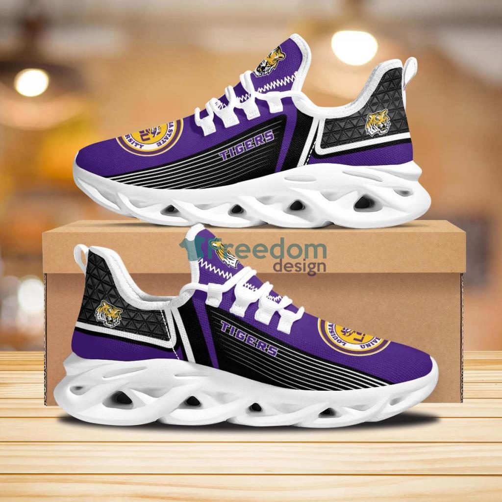 LSU Tigers #1 Fan Max Soul Shoes Limited Edition New Sneaker image LSU Tigers #1 Fan Max Soul Shoes Limited Edition New Sneaker Product Photo 1